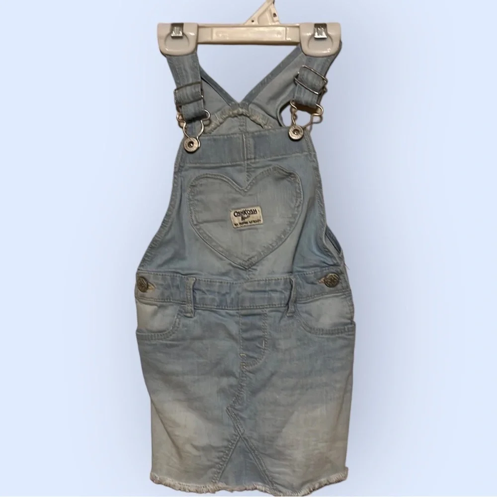 Oshkosh girls bib denim dress, sz 3T